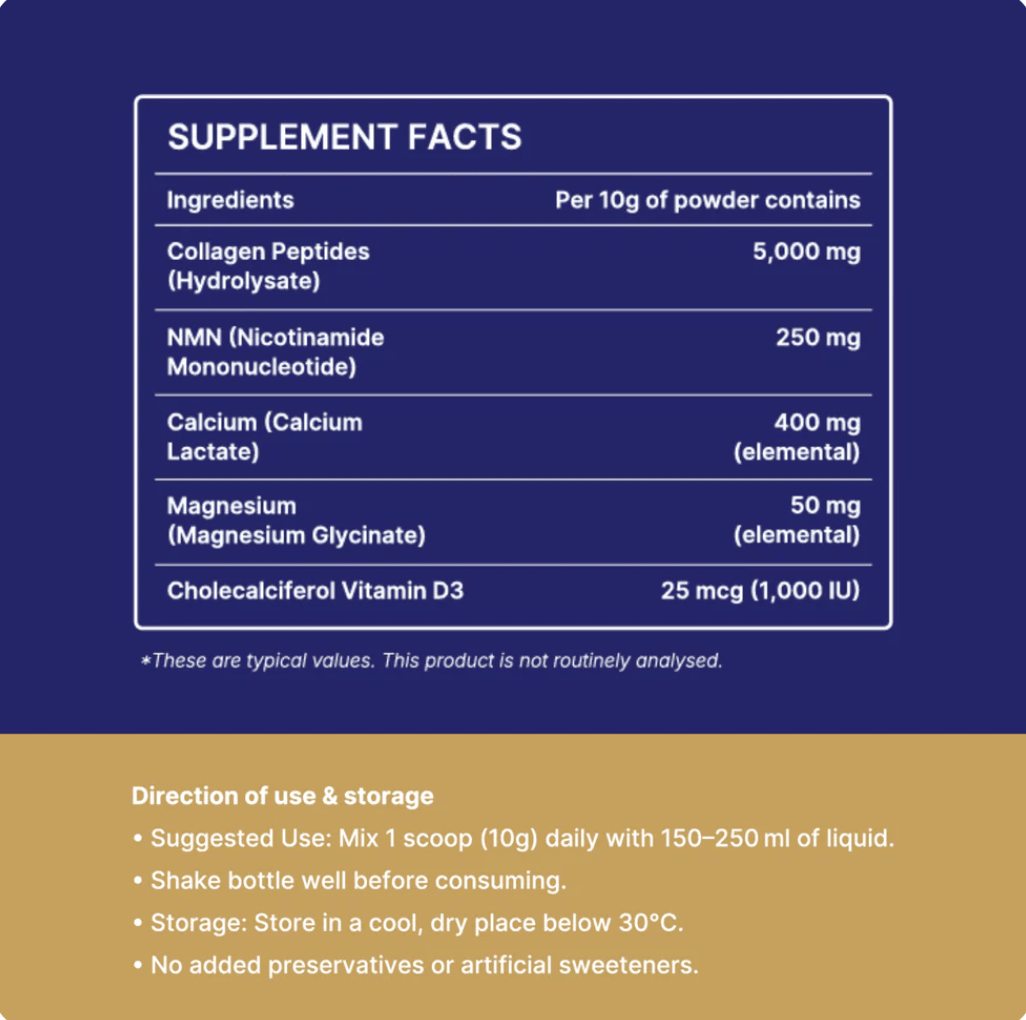 Joint Regen™ Collagen Peptides with NMN - Formulated in collaboration with Professor from NUS - Care@Home