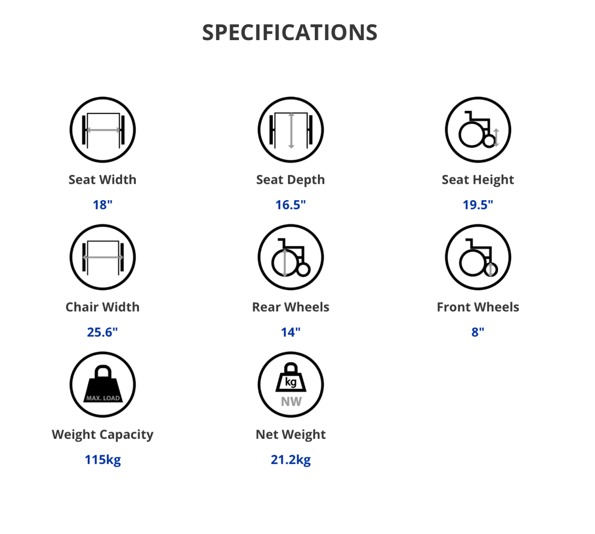 KARMA Ergo Recline Pushchair With Detachable Elevating Footrest, 18" - Care@Home