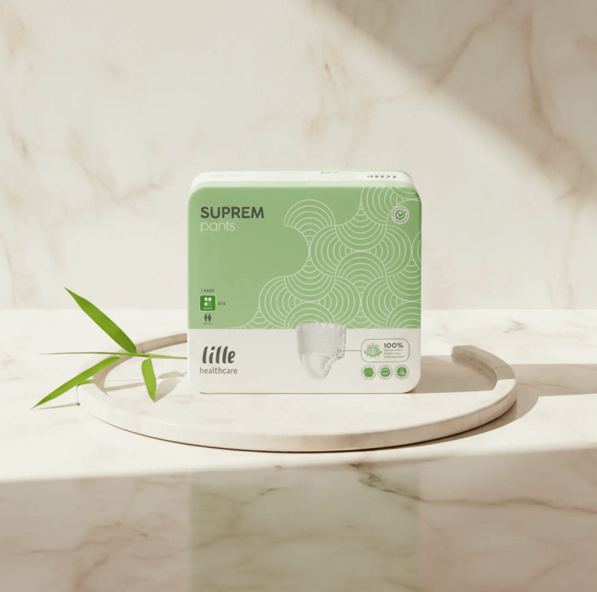 LILLE SUPREM Fit Adult Diapers, Green Super - Care@Home