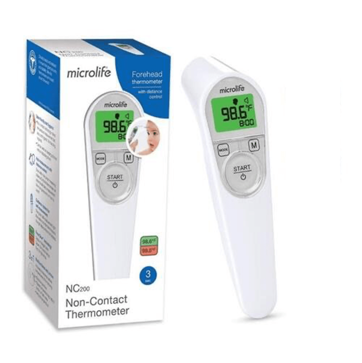 MICROLIFE Non Contact Forehead Thermometer NC200 - Care@Homes