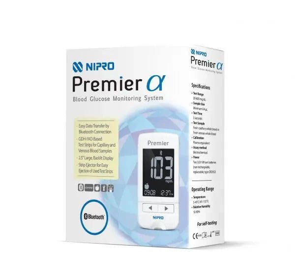 NIPRO Premier Alpha Blood Glucose Meter Starter Pack - Care@Home