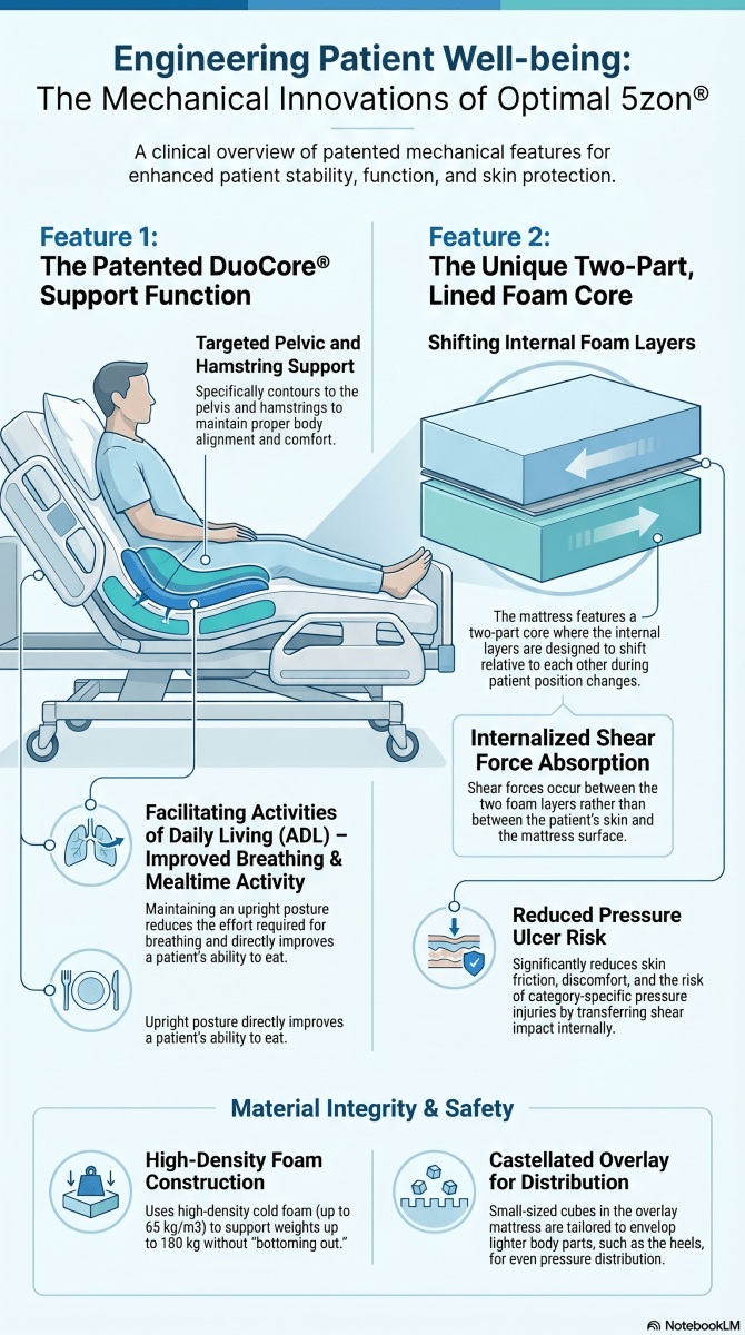 Optimal 5zon® Mattress - Care@Homes