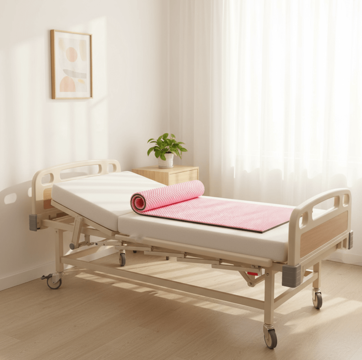 SAFE Med Overlay Mattress Pink - Grey - Care@Home
