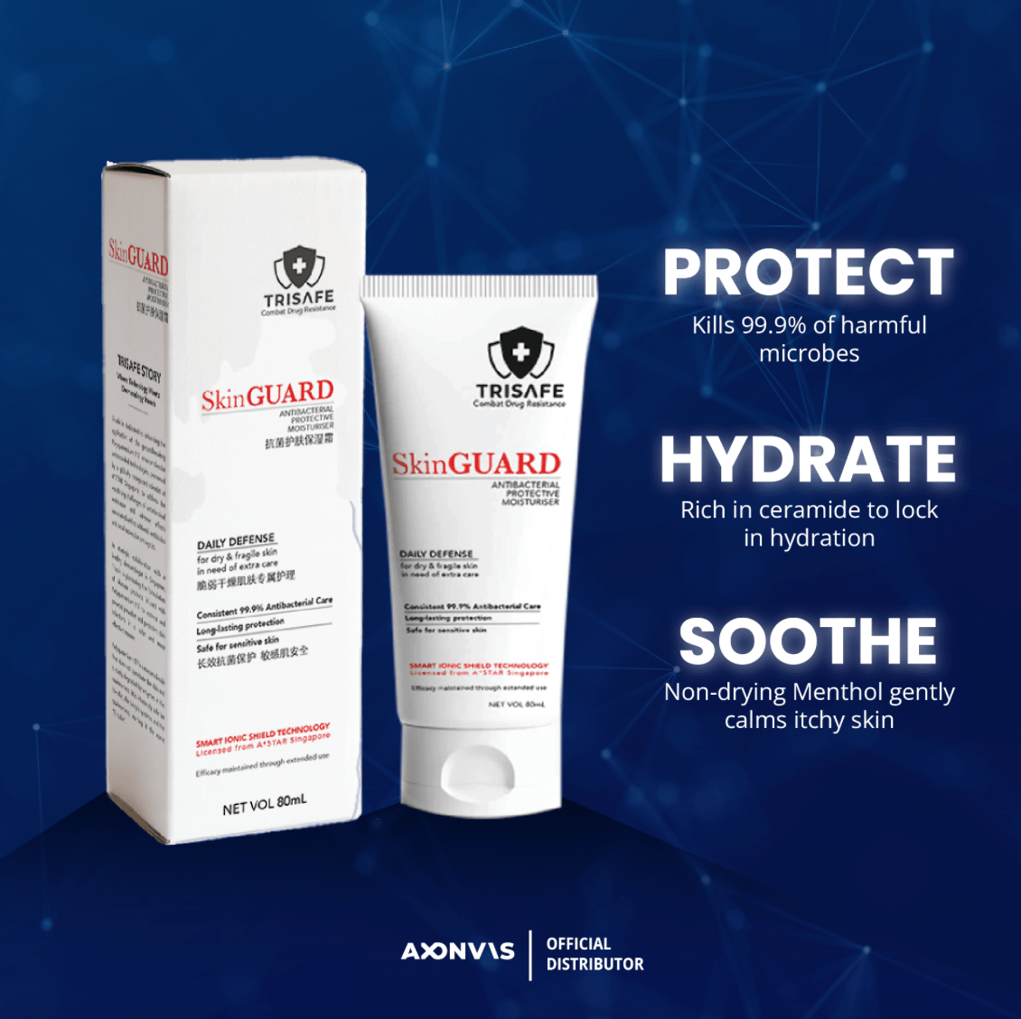 SkinGUARD Antimicrobial Moisturiser - Care@Home