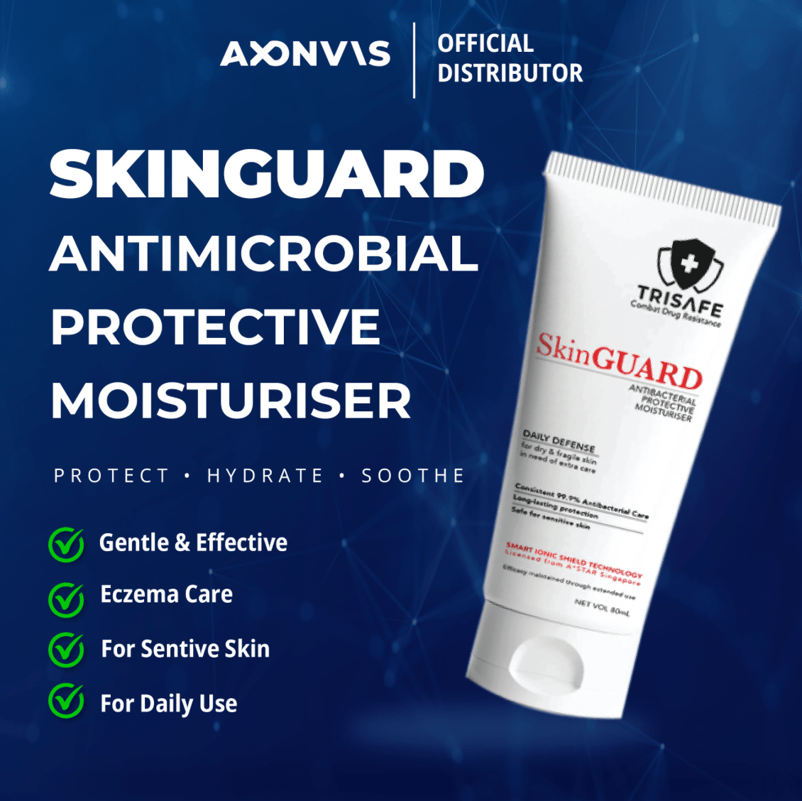 SkinGUARD Antimicrobial Moisturiser - Care@Home