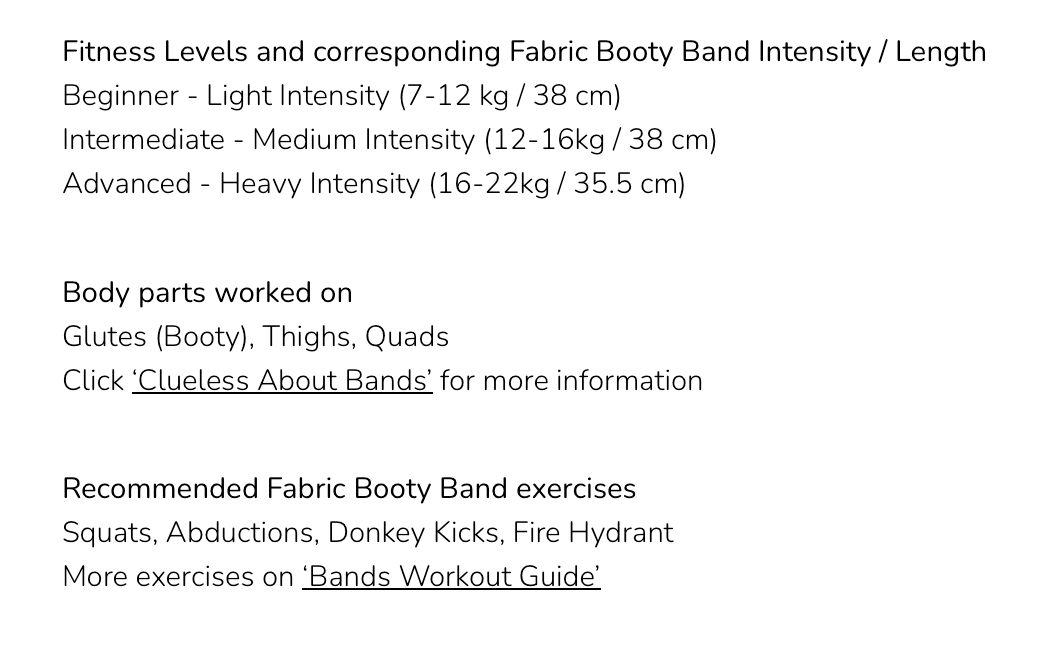 Sunrise Orange Fabric Booty Band (Heavy Intensity) - Care@Home
