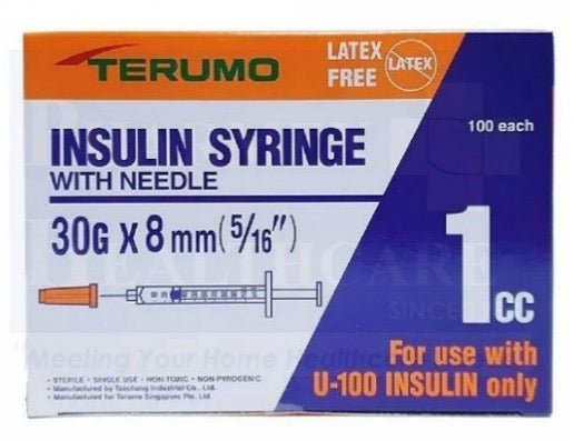 TERUMO Insulin Syringe with Needle - Care@Home
