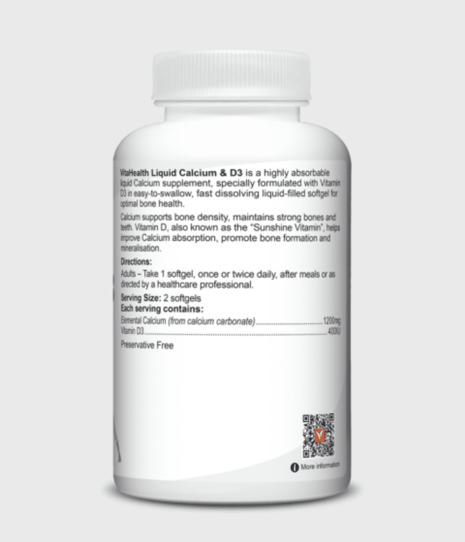 VitaHealth Liquid Calcium & D3 - Care@Homes