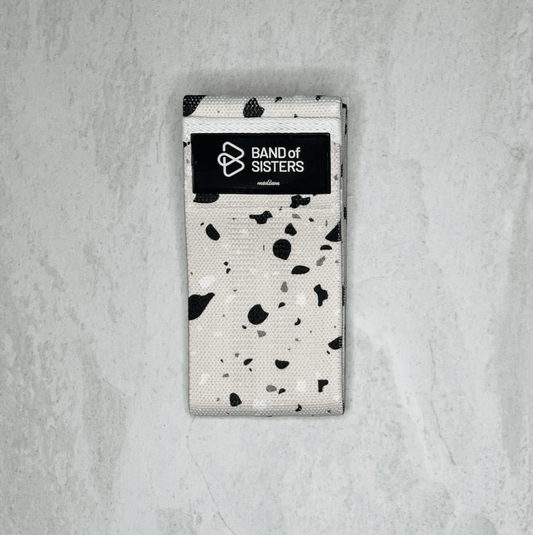 White Terrazzo Fabric Booty Band (Medium Intensity) - Care@Home